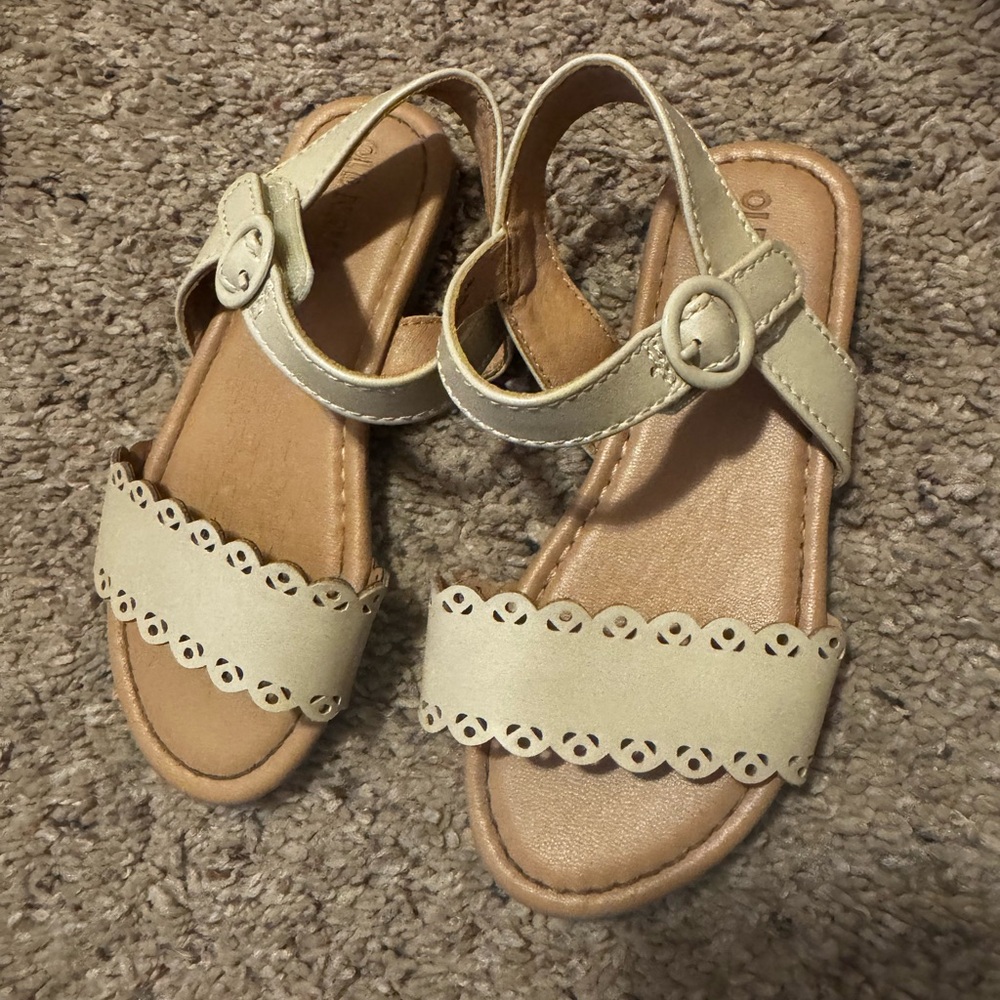 Kids Cream Sandals
